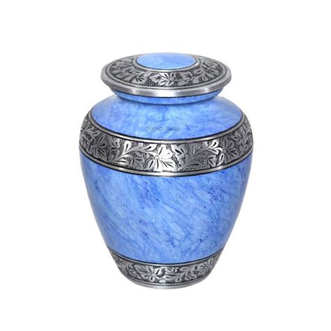 Adult Urn Blue Marble Cremation Urn For Human Ashes Adult Etsy