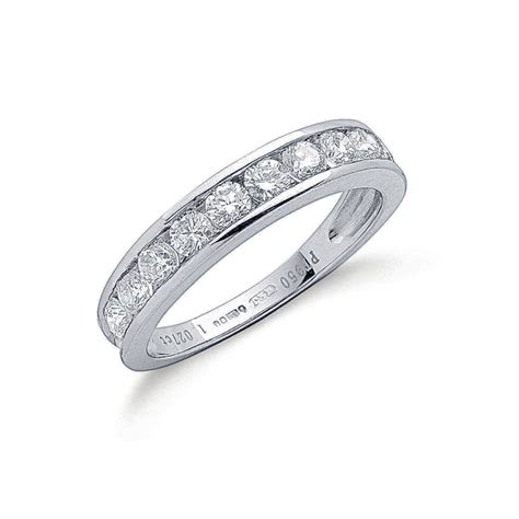 platinum 1 00ct g h vs diamond eternity ring