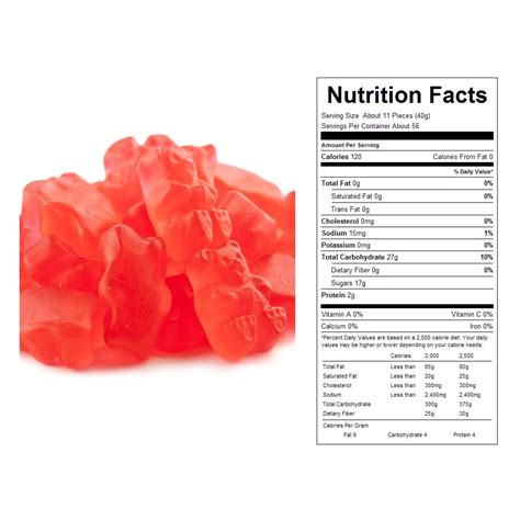 Buy Fresh Strawberry Gummy Bears Bulk Candy 20 Lbs Vending Machine