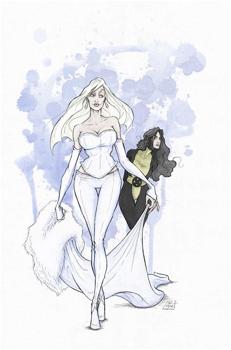 emma frost and kitty pryde by teemujuhani on deviantart