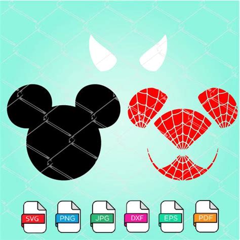 Spiderman Mickey Mouse SVG