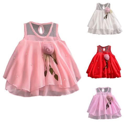 2019 Arloneet New Summer Dress Mesh Girls Toddler Baby Girls Sleeveless