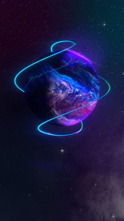 4k Neon Space Wallpaper For Android Free