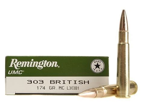 Remington Umc Ammo 303 British 174 Grain Full Metal Jacket