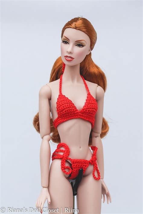 Fashion Royalty Doll Swimwear Red Bikinis For Inch Etsy
