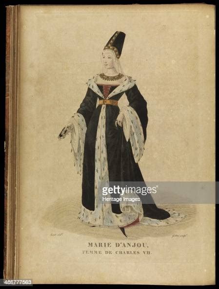 Marie Of Anjou Queen Of France Late 18th Cent Artist Gatine