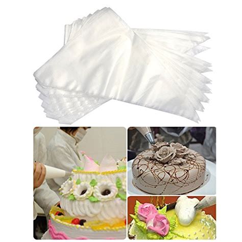 Ofnmy 100pcs 16 Inch Large Disposable Pastry Piping Bag Extra Thick