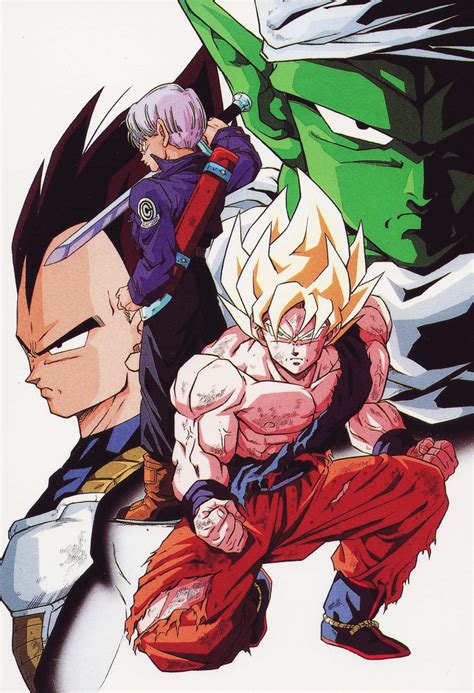 Dragon Ball Super Saiyan Goku Trunks Vegeta Piccolo Minitokyo