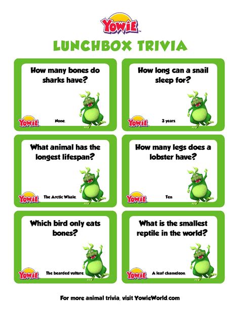 Fun Animal Trivia Questions For Kids Yowie World