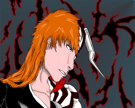 Half Hollow Ichigo By Masterqwertster On Deviantart