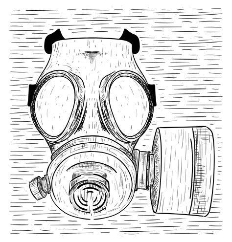 Gas Mask Drawing Outline
