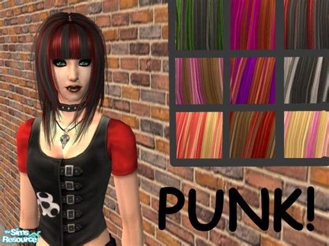 The Sims Resource Punk Hair Collection