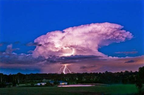 Lightening Strike Australia I Love Thunderstorms Picture Cloud