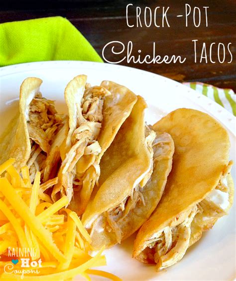 Tender moist mexican shredded chicken made super easy in the crock pot or slow cooker. Crock Pot Chicken Tacos Recipe (Super Easy and Yummy!)