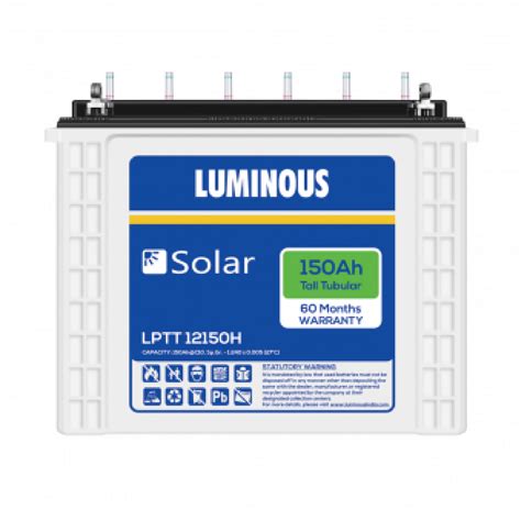 Luminous 150ah 12volt Tubular Battery