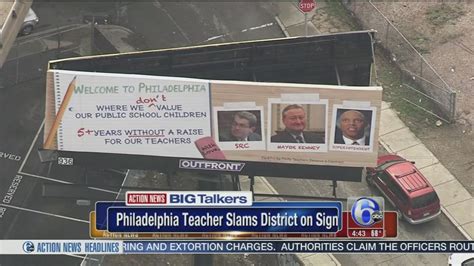 Philadelphia Teacher Slams School District With Crowdfunded Billboard 6abc Philadelphia