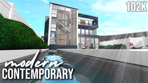 Bloxburg Modern Contemporary 102k Speedbuild