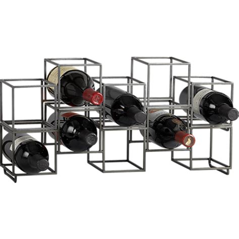 stacked wine storage in storage | CB2 | Wine storage, Wine rack storage, Kitchen furniture storage