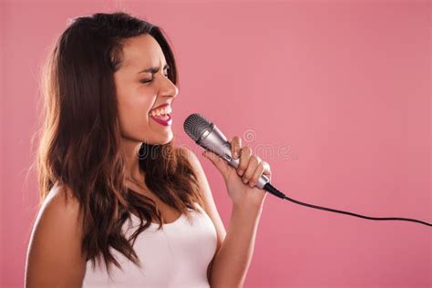 Singing Woman Stock Photo Image Of Charming Happy 62942014