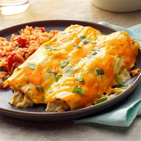 Creamy Chicken Enchiladas Recipe How To Make It Taste Of Home