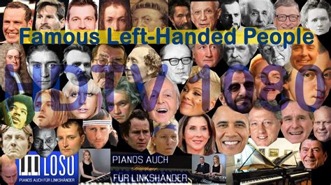 50 Famous Left Handed People 4k 60p 2160p60 Youtube