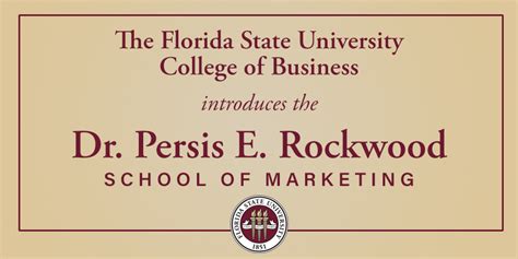 Fsu College Of Business Receives 10m To Establish The Dr Persis E