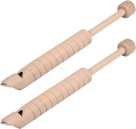 Wooden Slide Whistles For Kids Set Of 2 Retro Wood Whistles Fun Mus