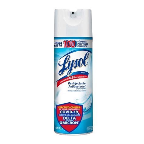Lysol Aerosol Desinfectante Antibacterial Para Superficies Crisp Linen