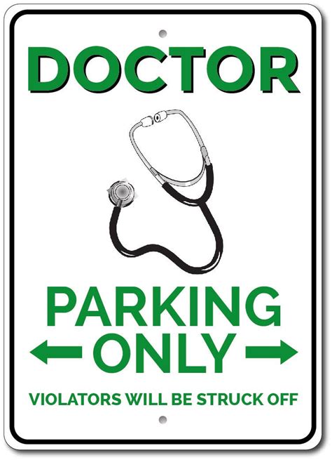 Doctor Parking Sign Doctor T Doctor Sign Doctor Office Decor