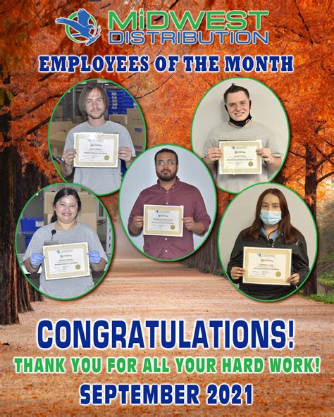 September 2021 Employees Of The Month