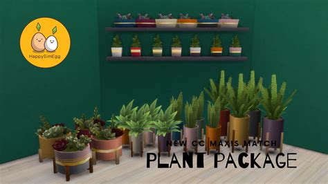 Plant Package Sims 4 Basic Colors Maxis Match