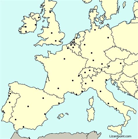 This is mostly based on the cold war. Test your geography knowledge - Western Europe major cities | Lizard Point Quizzes