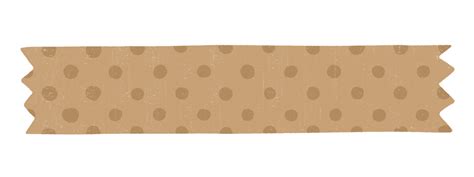 Brown Kraft Paper Patterned Decoration Tape Flat Design Illustration