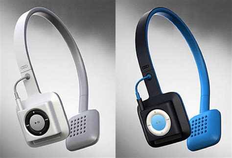 Cord Free Headphones Integrate Apples Ipod Shuffle Into Design