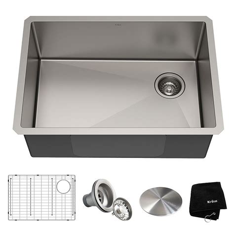 This property has resulted in 304 being the dominant grade used in applications like sinks and saucepans. Kraus Standart PRO 27-inch 16 Gauge Undermount Single Bowl ...
