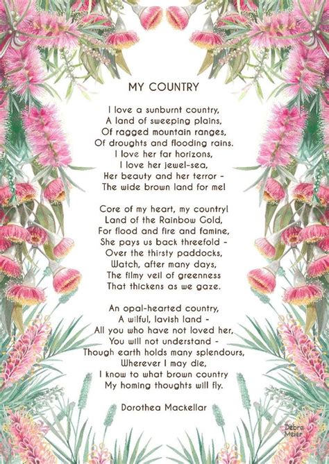 A Sunburnt Country Poem Inspirational Poem My Country Poem