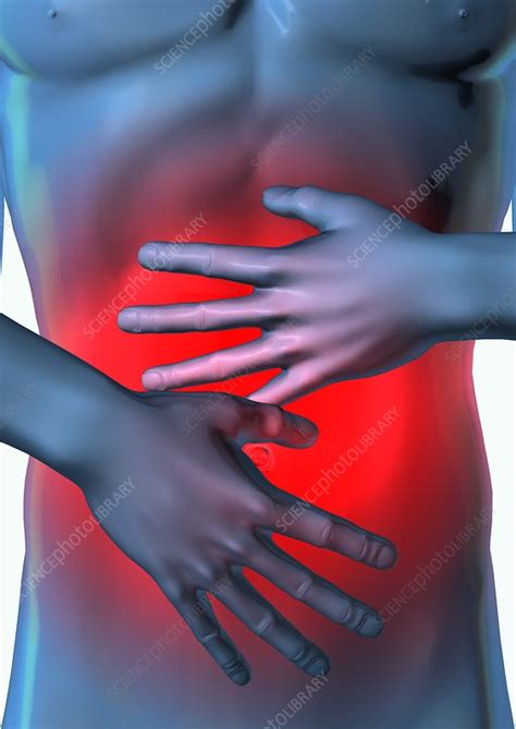 Abdominal Pain Conceptual Artwork Stock Image M382 0839 Science Photo Library