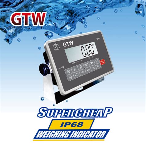 Excell Introduces Super Cheap Ip68 Waterproof Weighing Indicator Gtw