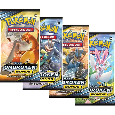 Pokemon Cards Sun And Moon Unbroken Bonds Booster Pack 1 Random Pack