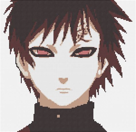 Tuto Dessin Gaara Pixel Art Naruto Youtube Images