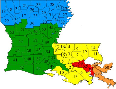 Louisiana Circuit Court Map