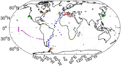 Global Distribution Of Samples In The Nomad Dataset Blue Atlantic