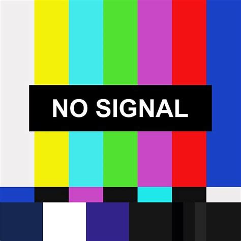 However, when i turn the screen on, i just get a blank screen and when i run xrandr again the hdmi port shows as disconnected and i can't see any resolution or what so ever. Pósters «No Signal TV screen» de jaysanstudio | Redbubble