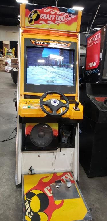 Crazy Taxi Upright Driver Arcade Game Sega 1