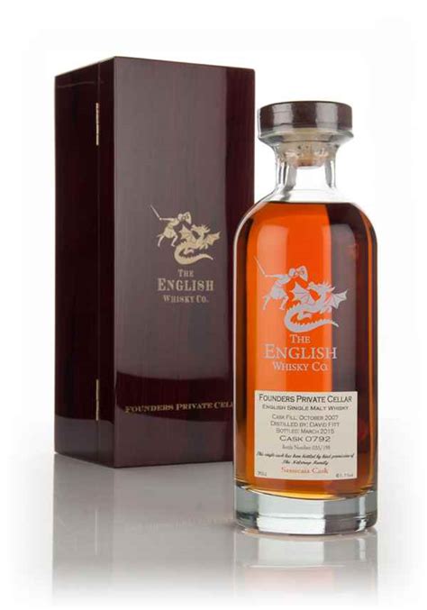 English Whisky Co Founders Private Cellar 7 Year Old 2007 Cask 0792