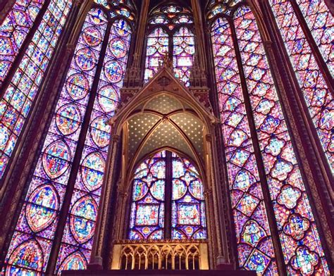 The History Of Sainte Chapelle Pariss Stained Glass Temple Lions In