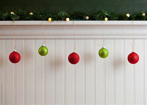 Holidays Line Of Christmas Ornaments Del Colaborador De Stocksy