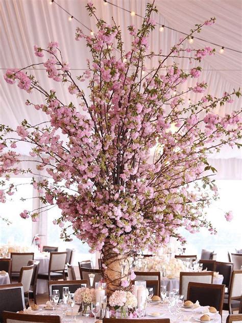 12 Stunning Wedding Centerpieces Belle The Magazine Cherry Blossom Wedding Wedding