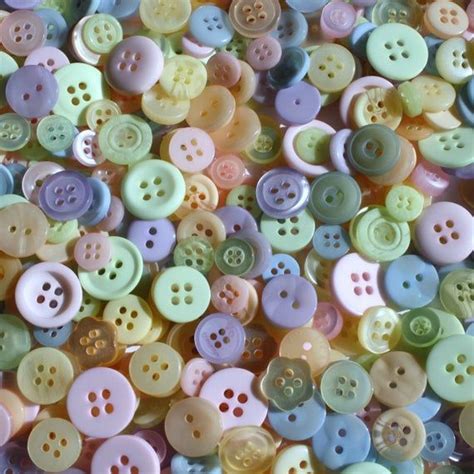 Assortment Of 100 Mixed Color And Size Buttons Pastels Etsy Color