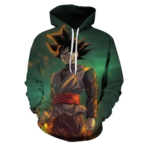 Anime Hoodies Dragon Ball Z Pocket Hooded Sweatshirts Kid Goku 3d